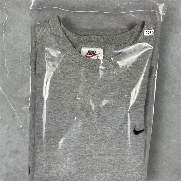 Vintage 90s Nike Check Embroidered Chest Swoosh White Tag Tee Mexico - XL - Picture 5 of 5